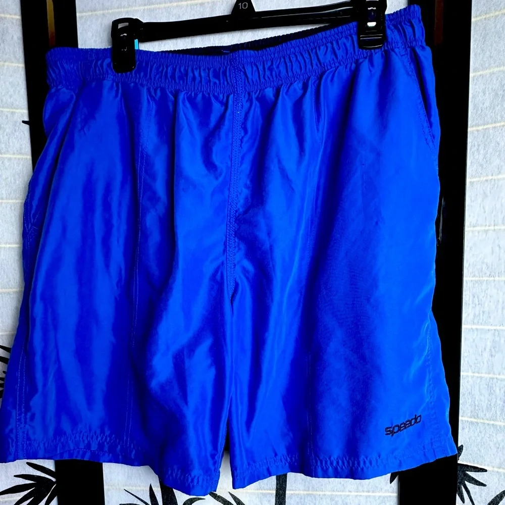 Royal Blue Speedo Swim Trunks Size Large